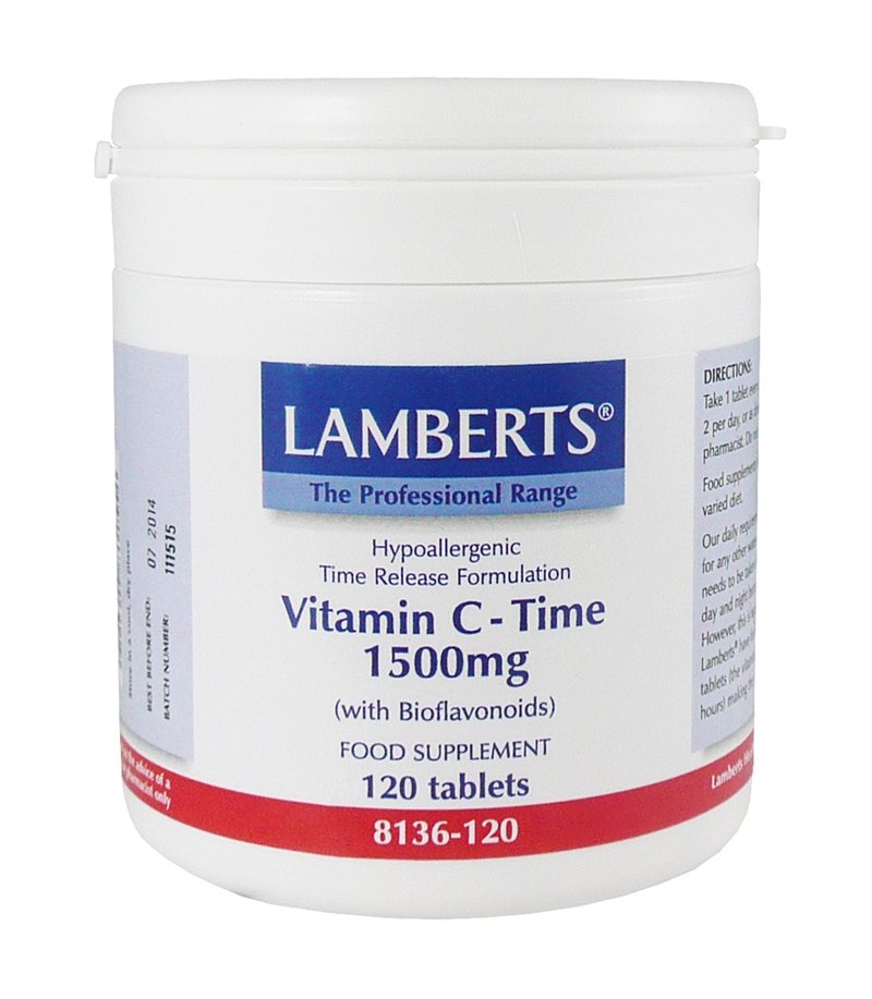 Lamberts Vitamin C Time Release 1500mg 120 tabs