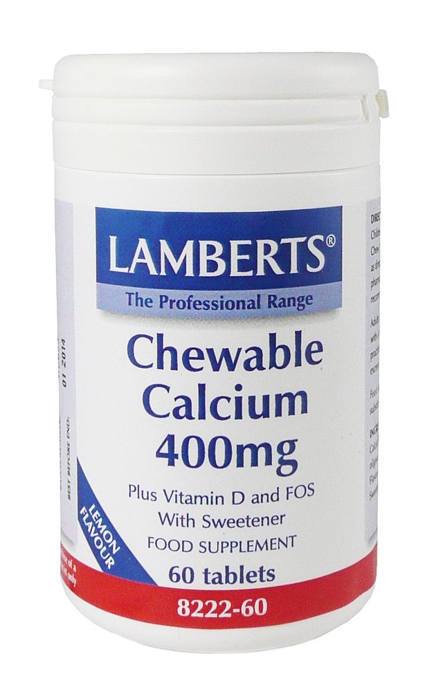 Lamberts Chewable Calcium 400mg 60 tabs