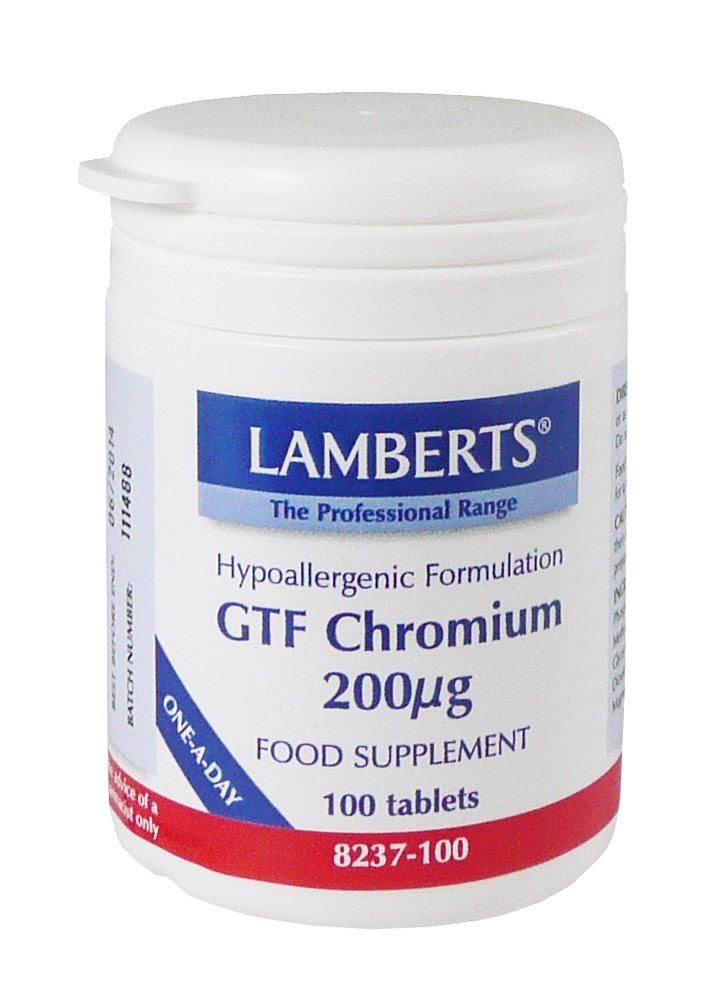 Lamberts GTF Chromium 200ug 100 caps