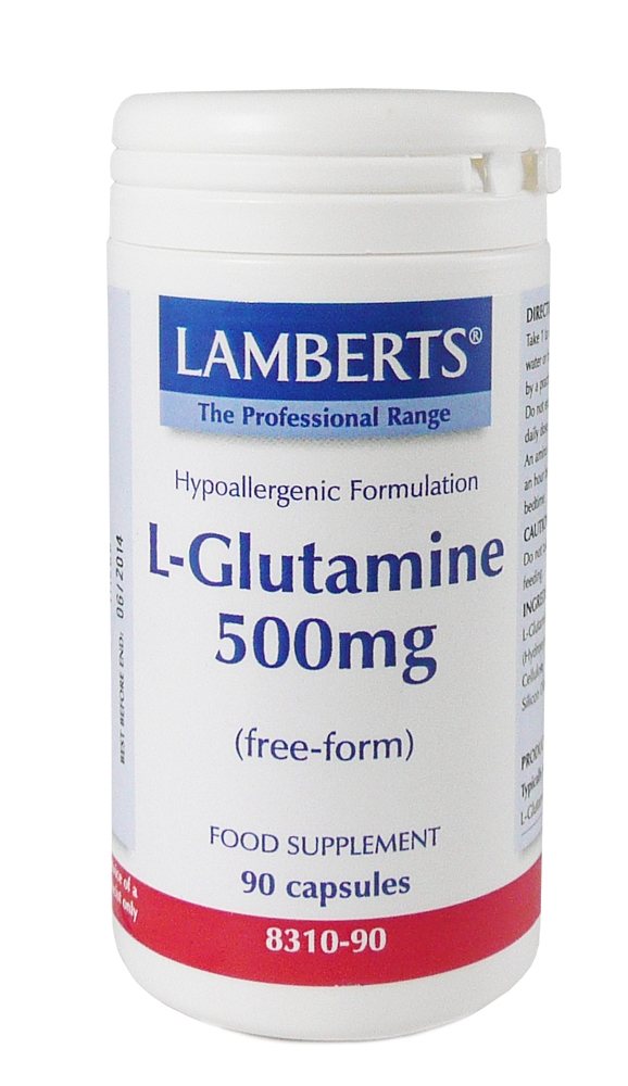 Lamberts L Glutamine 500mg  90 caps