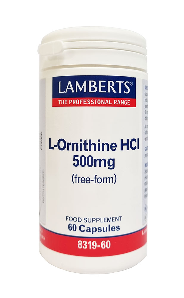 Lamberts L Ornithine 500mg 60 caps