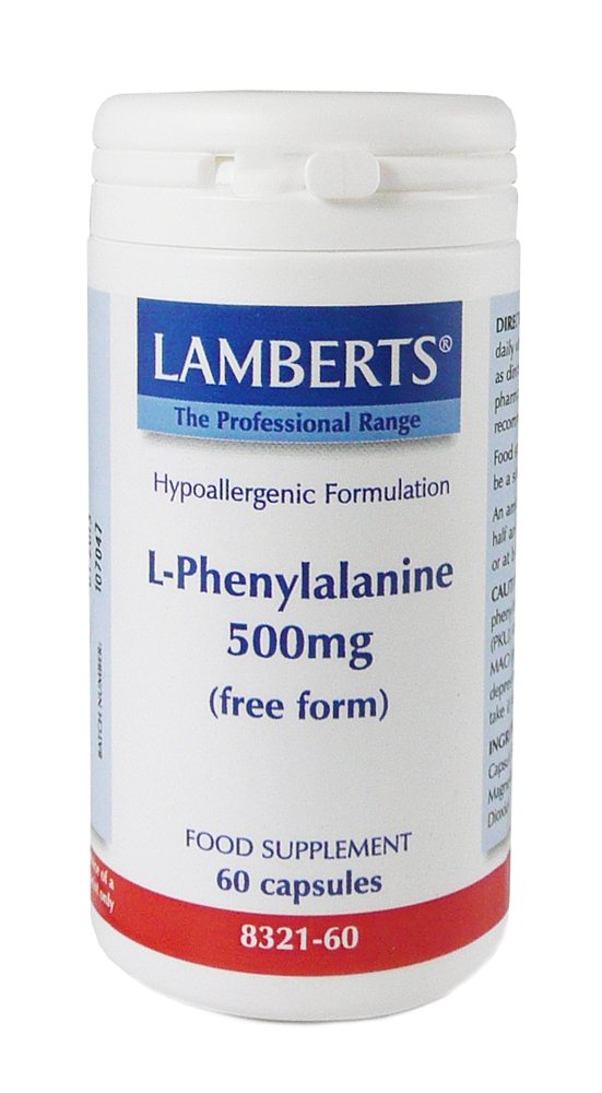 Lamberts L Phenylalanine 500mg 60 caps