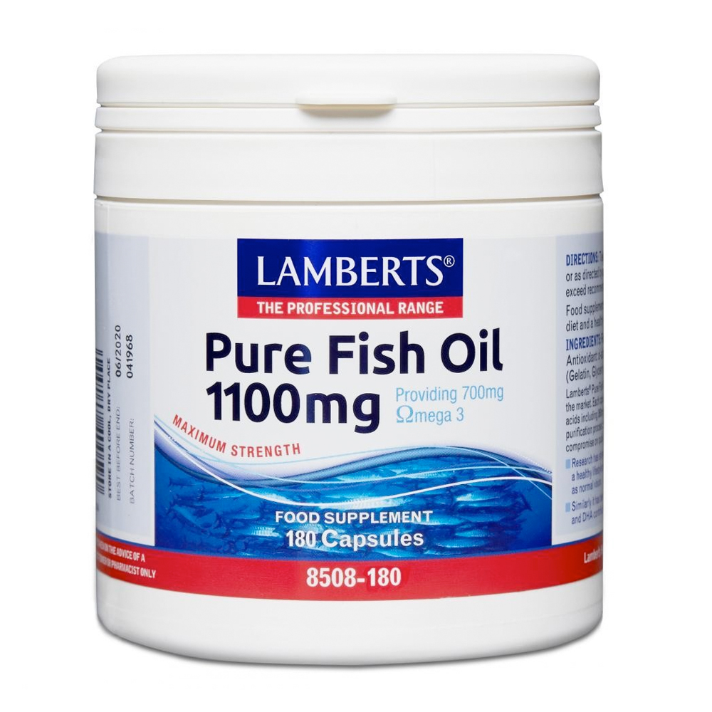 Lamberts Pure Fish Oil 1100mg 180 caps