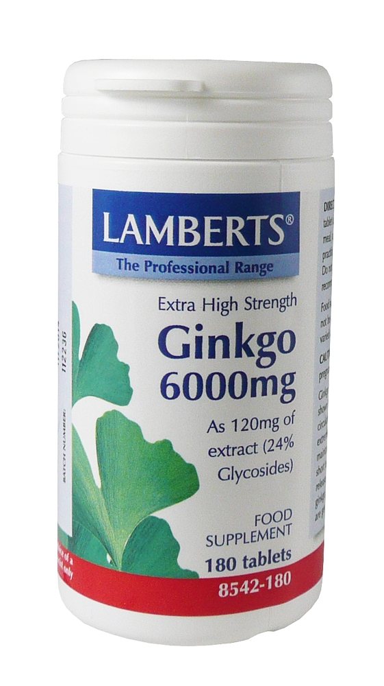 Lamberts Ginkgo 6000mg  180 tabs