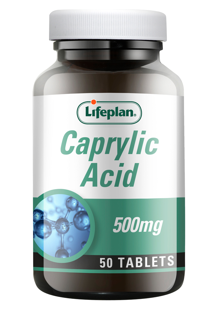 Lifeplan Caprylic Acid 500mg 50 tabs