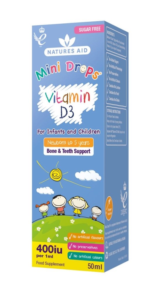 Natures Aid Vitamin D3 Mini Drops 50ml