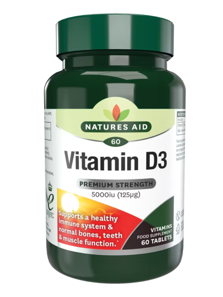 Natures Aid Vitamin D3 5000iu 60 tabs