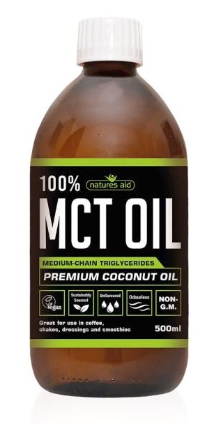 NATURES AID Mct Oil 100%, 500 ML