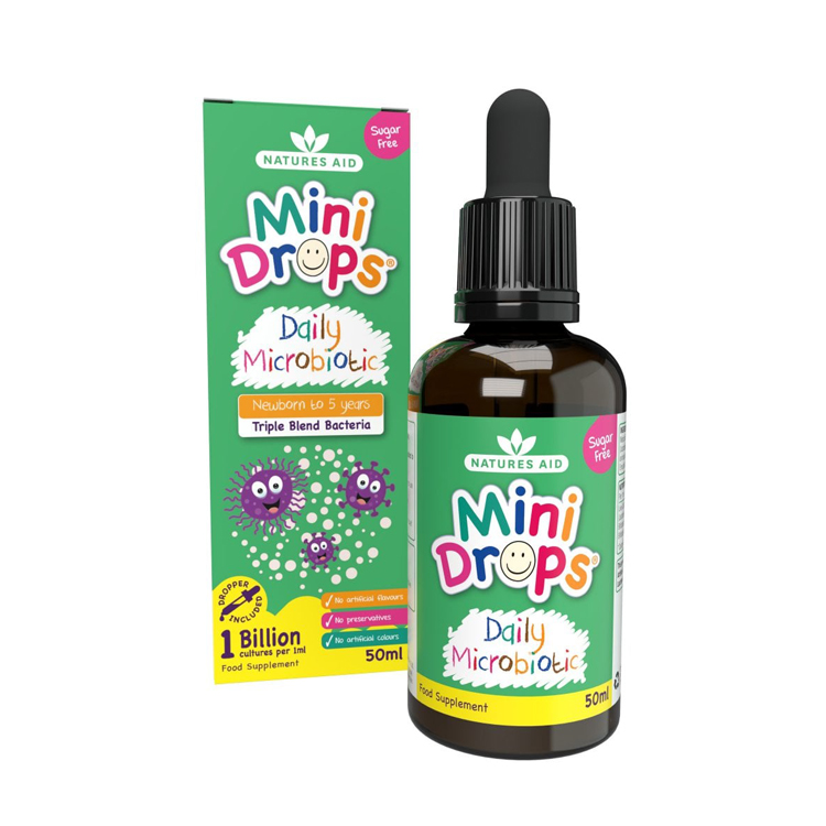 Natures Aid Mini Drops Daily Microbiotic 50ml - Natural Health Products