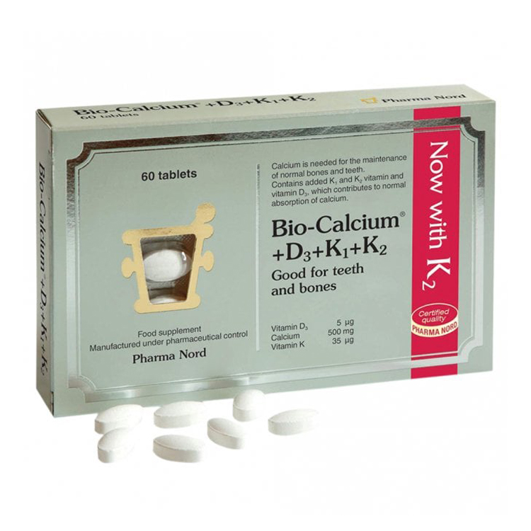 Pharma Nord Bio Calcium + D3 + K1 + K2 60 tabs - Natural Health Products
