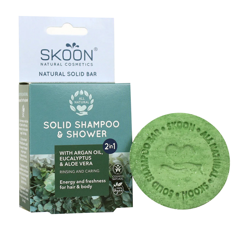 Skoon Solid Shampoo & Shower Bar 2 in 1 90g Natural Health Products