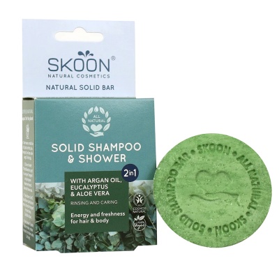 Skoon Solid Shampoo & Shower Bar 2 in 1 90g